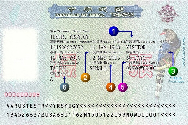 停留簽證（VISITOR VISA）（圖 / 翻攝自外交部領事事務局網站）